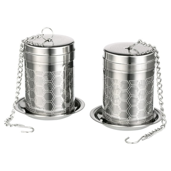 Tea Infusers for Loose Tea, (2 Pack) 18/8 Stainless Steel Tea Strainer Set, Extra Fine Mesh Tea Steeper for Brew Tea, Spices & Seasoning