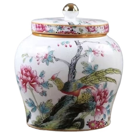 Tea Jar Chinese Ginger Jar Tea Tins Cans Canister Caddy Ceramic Cookie Jar Storage Jars