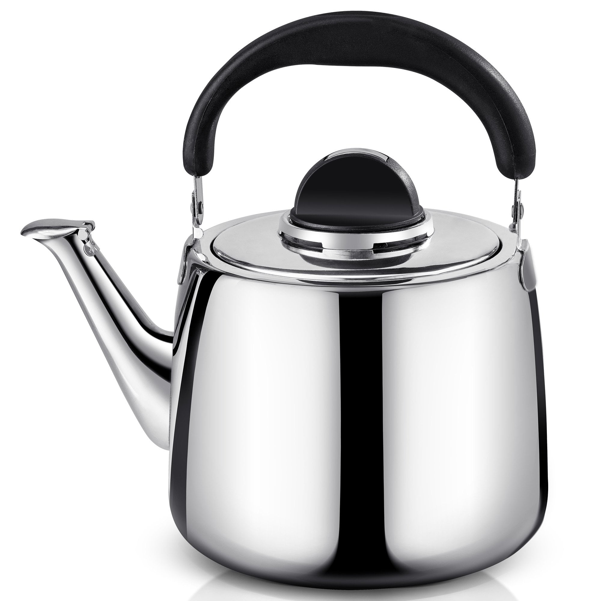 IKASEFU 85 OZ / 2.5 Liter Yellow Teapot Stove Top Whistling Tea