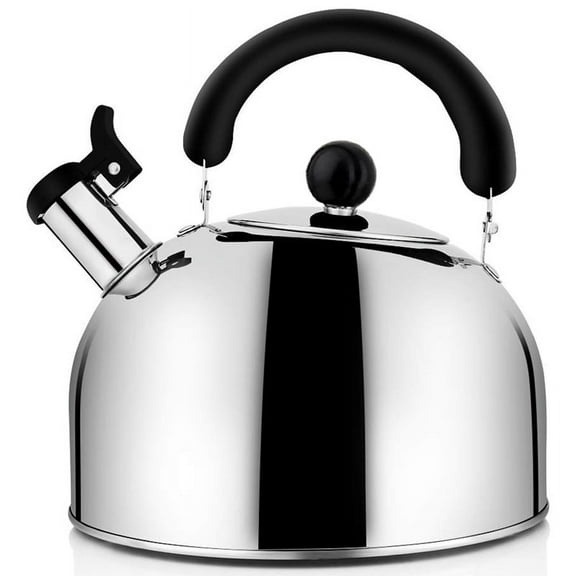 Tea Kettle Stovetop Whistling Tea Pot, Stainless Steel Tea Kettles Tea Pots For Stove Top, 4.3Qt(4-Liter) Large Capacity With Capsule Base