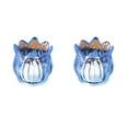 thumbnail image 1 of Tea Light Candle Holder, Glass Candle Jar, Liliaceous Flower Shaped Romantic Candle Holder for Wedding Party Table Centerpiece, Transparent Pink Blue Coffee Plastic Durable 2 Pack, 1 of 6