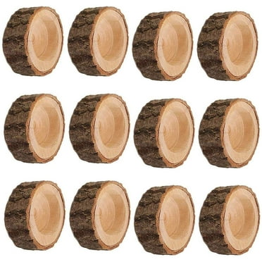 Tea Light Candle Holders, Personalized Wooden Votive Tealight Holders for Wedding Centerpieces for Table, Halloween |Christmas Party |Valentine's Day |Home Decoration - 12pcs