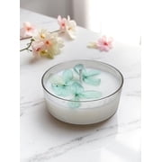 Tea Light Candles, Decorative Tealights for Diwali, Valentines Day, Wedding, Birthday, T Lights for Every Occasion, Scented Candle Set for Home Decor Blue Petals, Pack of 2