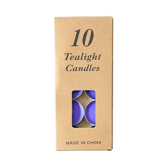 Tea Light Candles,Pack of 10 Mini Paraffin Wax Candles, Colored Tealight Candles, Valentine's Day Mini Tea Candle Set for Parties, Spa, Meditation, Gift, Holiday, Emergency, Home Decor