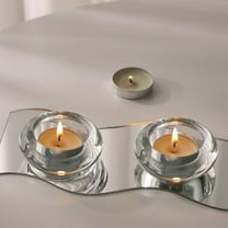 Tea Light Holder,Tea Lights Candle Holder,Glass Tealight Candle Holder,Tealight Candle Holder,Chunky Glass Votive Candle Holder for Wedding Party Decor(1pc 3*1in)from ANMUYUM