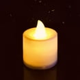 thumbnail image 2 of Luminara 5-Inch Vanilla LED Flicker Candle With Timer – Moving Wick, Flameless, Ivory, For Wedding & Home 2 of 4