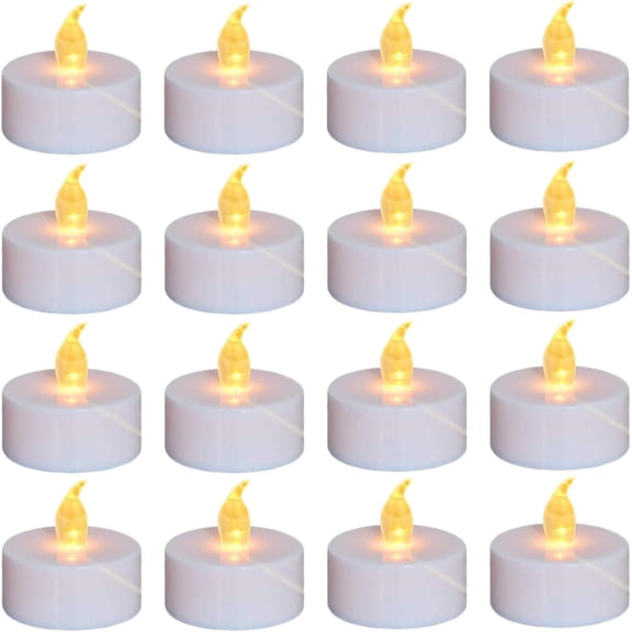 Tea Lights, 200PACK Flameless LED Tea Lights Candles, Flickering WarmYellow, 200 Hours Battery-Powered Tea Light, Ideal Party, Wedding, Birthday, Gifts Home Decoration A101