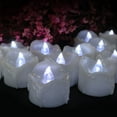 thumbnail image 1 of Tea Lights Candles with Timer, 12 Packs Flickering Flameless LED Tealights Battery Operated Electric Votive Candles for Christmas Decorations Fall Indoor Home Decor, Cool White Light, 1 of 3