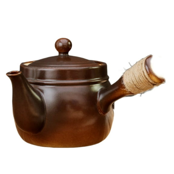 Tea Maker Kung Fu Tea Set Porcelain Teaware with Side Handle Ceramic Teapot Porcelain Kettle for Office Home Restaurant