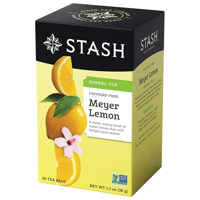 Tea Meyer Lemon Herbal Tea, 6 Boxes With 20 Tea Bags Each (120 Tea Bags