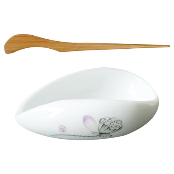 Hytrove Tea Leaf Container Ceramic 1Set 3.9x2.9x1.4in