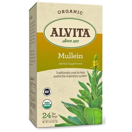 Alvita Organic Mullein Tea Bags 24 ea