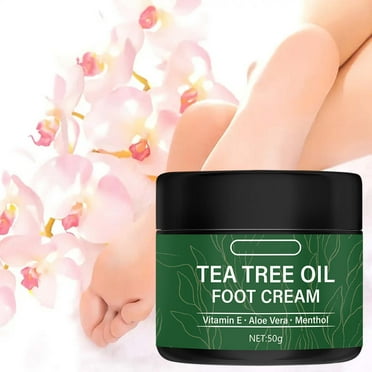 Tea Oil Foot Cream, Moisturizing and Nourishing, 50g,Plastic,White