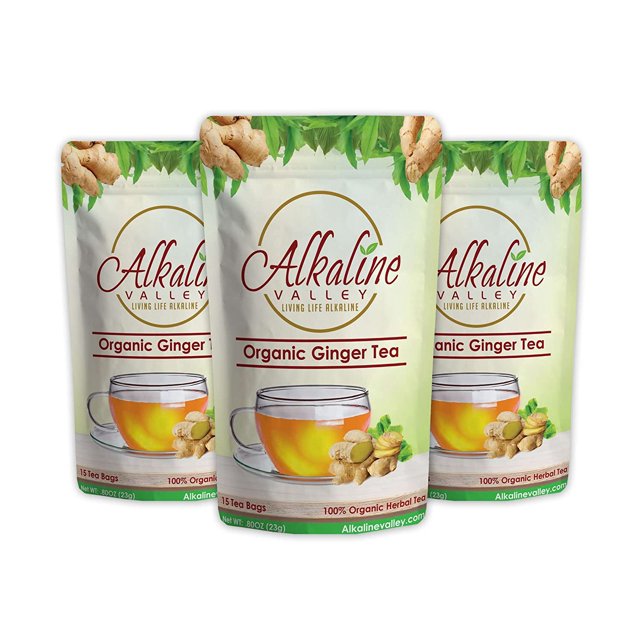 Tea Organic 100 Alkaline 15 Unbleached/ChemicalFree Tea Bags