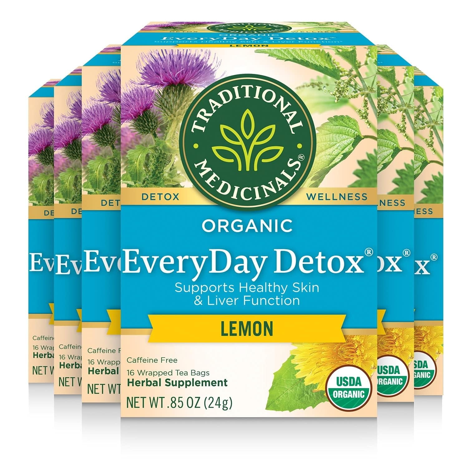 Tea, Organic EveryDay Detox Lemon, Supports Healthy Skin & Liver