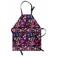 thumbnail image 1 of Tea Party Apron, Vibrant Colored Abstract Expression of Tea Party Cupcakes Sugar Teacups and Pots, Unisex Kitchen Bib with Adjustable Neck for Cooking Gardening, Adult Size, Multicolor, by Ambesonne, 1 of 4