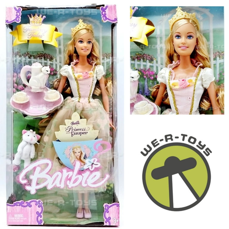 Tea Party Barbie as The Princess and The Pauper Doll 2004 Mattel G8376 NRFB Walmart