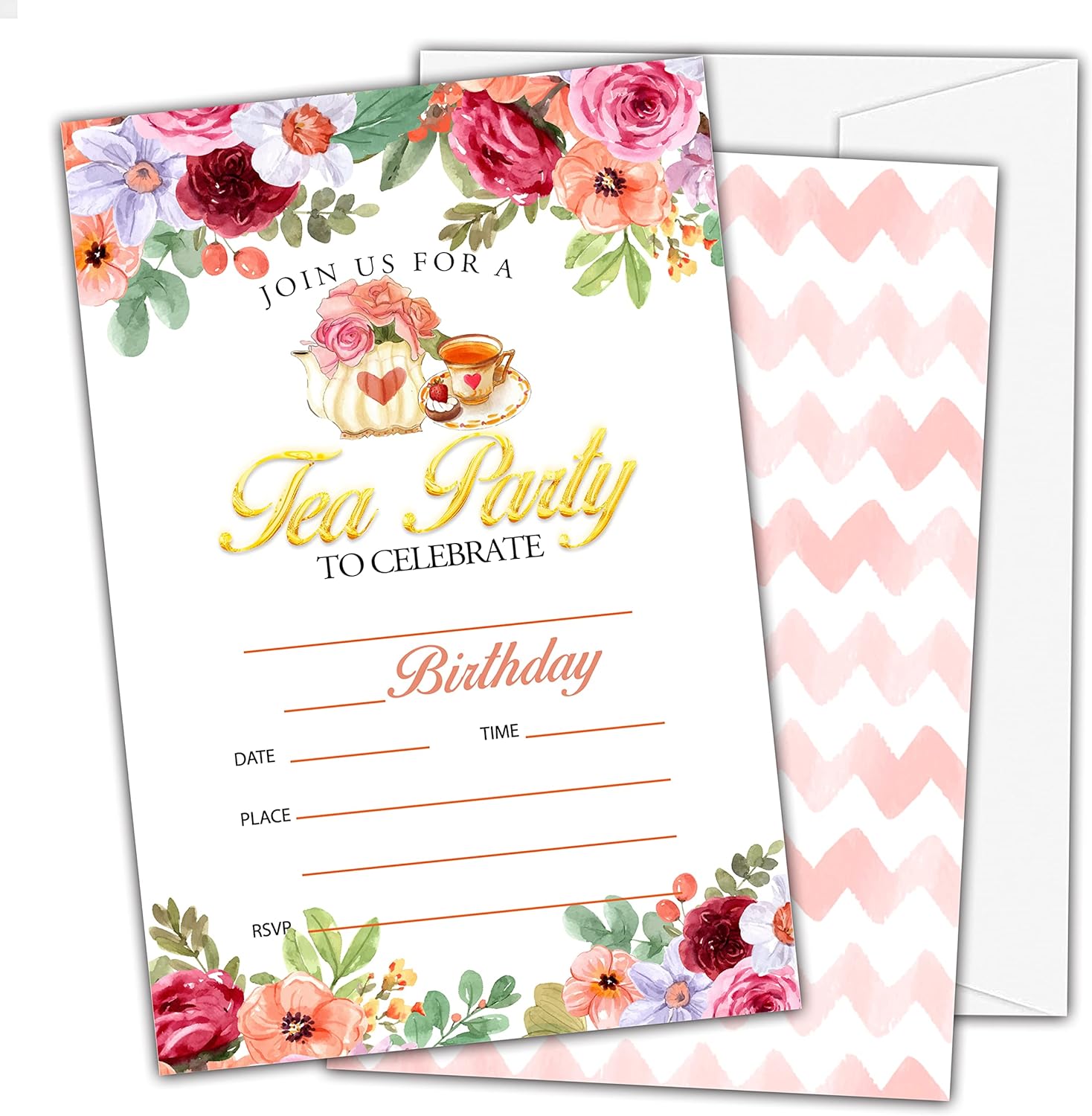 Tea Party Birthday Invitations for Girls High Tea Theme Birthday