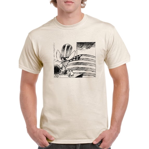 Tea Party Hangover T-Shirt Men -Wilfred Hildonen Designs, Male Large