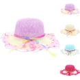 thumbnail image 1 of Tea Party Hats Easter Kids Sun Hat Wide Brim Summer Beach Hat for Boys Girls Toddler Outdoor Play Travel Lightweight Breathable, 1 of 3