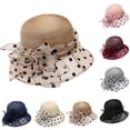 thumbnail image 1 of Tea Party Hats Easter Womens Holiday Hat Sun Summer Sun Beach Visor Hat, 1 of 3