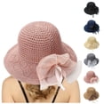 thumbnail image 1 of Tea Party Hats Easter Womens Summer Dress Hat Wide Leaf Flower Bridal Shower Hat Sun Hats Beach Hat, 1 of 5