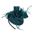 thumbnail image 1 of Tea Party Hats for Women! Comdrip Women Hair Clip Feather Wedding Casual Fascinator Headpieces Ladies Hats for Tea Party Green One Size, 1 of 4