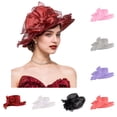 thumbnail image 1 of Tea Party Hats for Women Easter Stylish And Breathable Sun Hats for Women Men Outdoor Summer Wide Brim UPF 50+ Lightweight Travel Beach Hat, 1 of 4