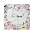 thumbnail image 1 of Tea Party Head Scarf, Doodle Frame, Head Wrap, 3 Sizes, by Ambesonne, 1 of 2