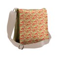 thumbnail image 1 of Tea Party Messenger Bag, Pots Cups on Flowers, Unisex Cross-body, by Ambesonne, 1 of 2