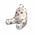 thumbnail image 1 of Tea Party Reading Pillow Cover, Colorful Coffee Cups and Tea Mugs Pattern Having a Hot Drink Kitchen Utensils, Unstuffed Printed Bed Rest Case from Soft Fabric, Small, Multicolor, by Ambesonne, 1 of 4