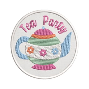 Tea Party! Scouts Guide Badge Crest Iron On Embroidered Applique Patch