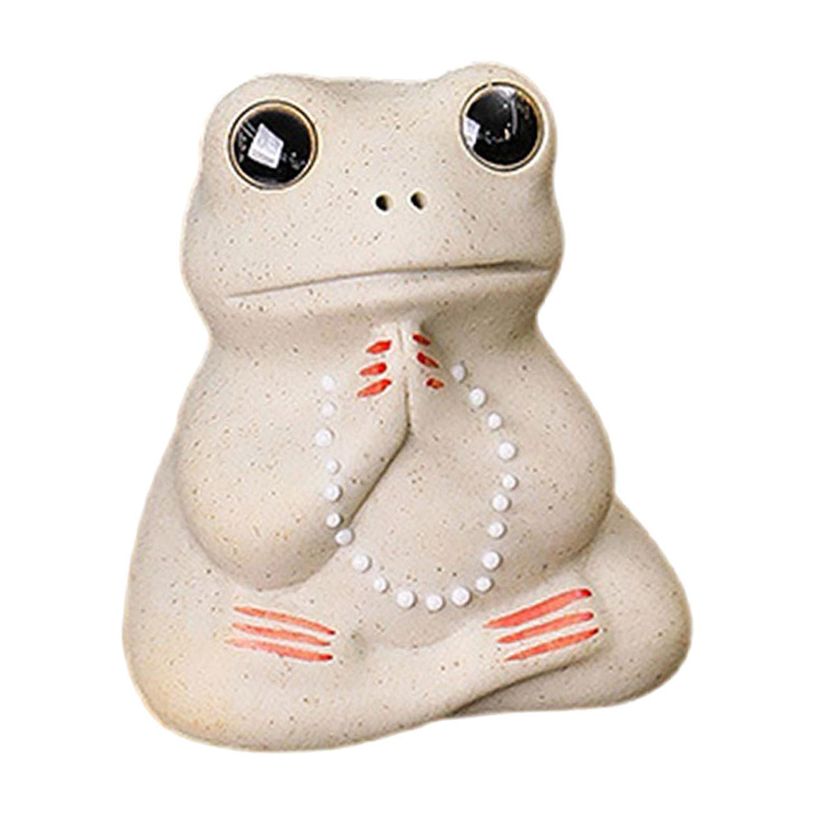 Tea Pet Ornament Frog Statue Collection Ceramics Handmade Creative ...
