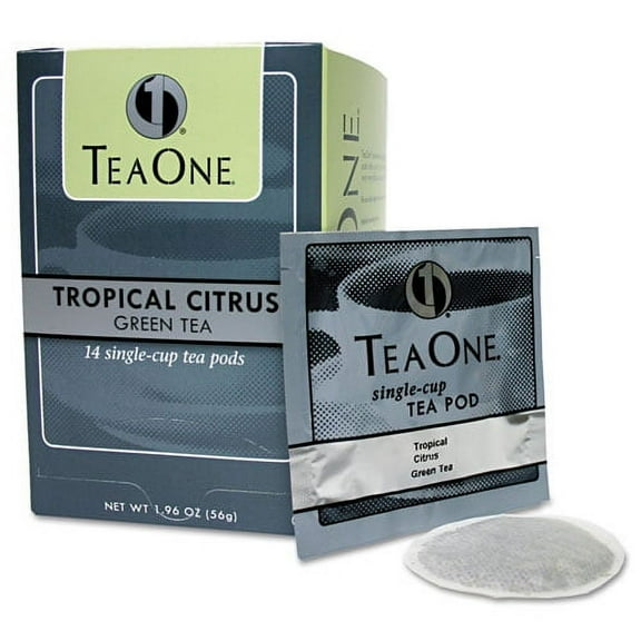 Tea Pods, Tropical Citrus Green, 14/box | Bundle of 2 Boxes