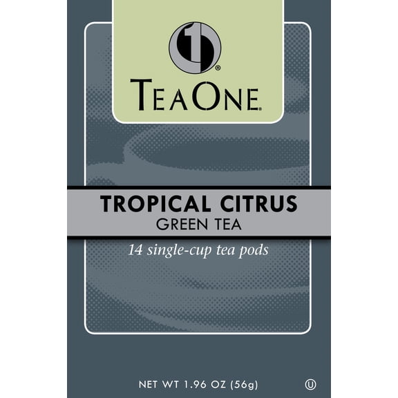 Tea Pods, Tropical Citrus Green, 14/box | Bundle of 5 Boxes