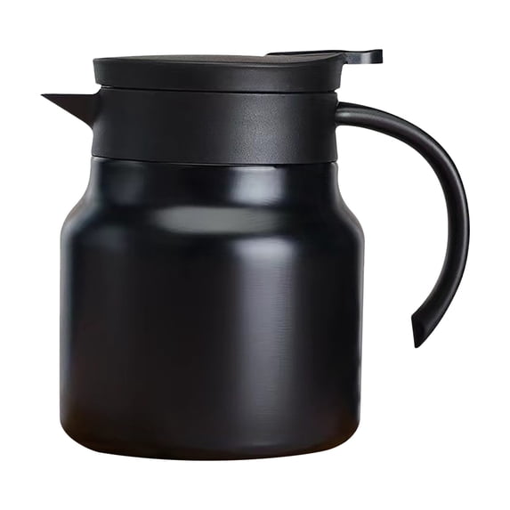 Tea Pot 316 Stainless Steel Insulated Kettle, 1000ml with Infuser Black