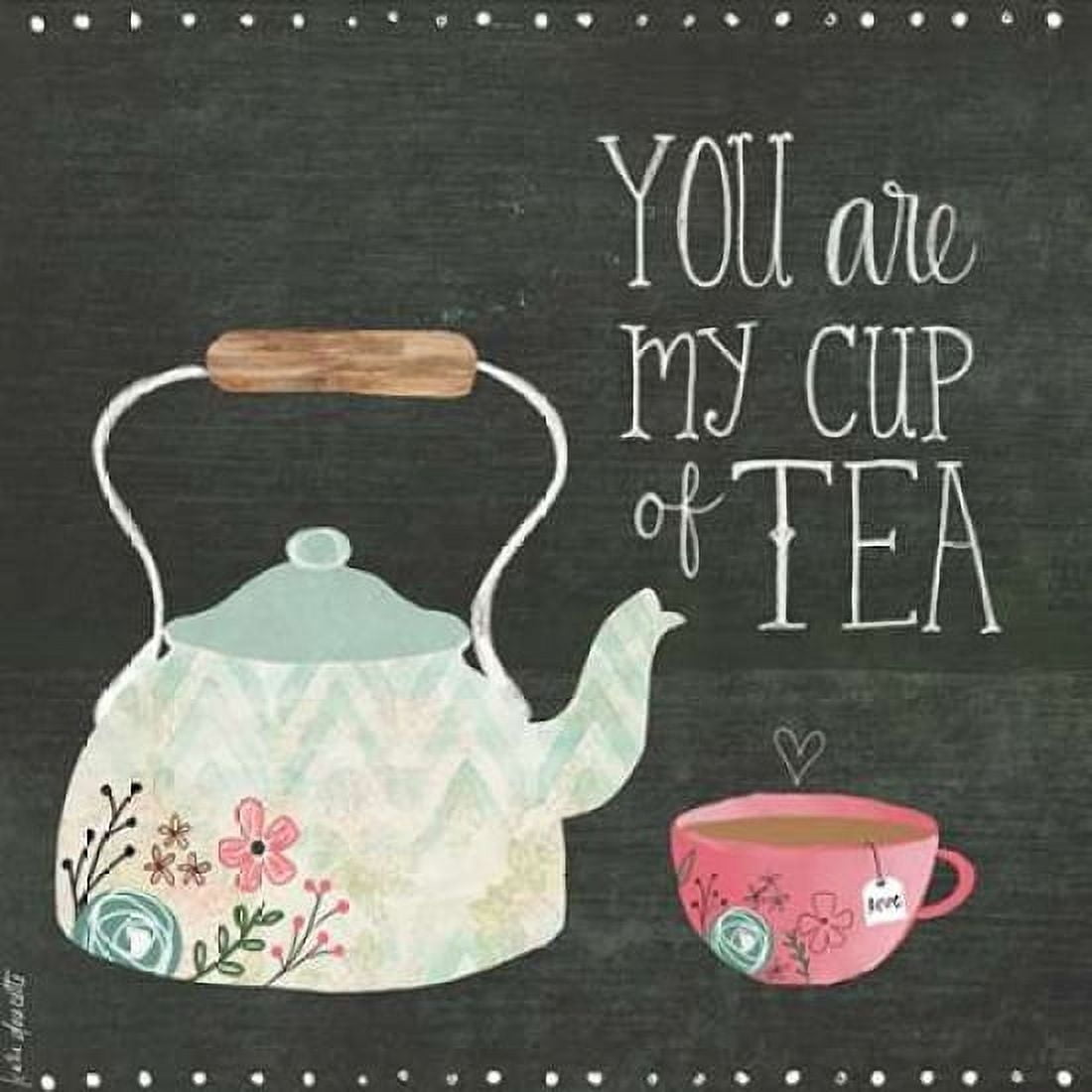 Tea Pot Canvas Art - Katie Doucette (24 x 24)