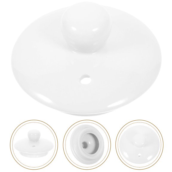 Moluckfu Ceramic Tea Pot Replacement Lid Set, Minimalist Design, and Easy to Clean, 1 Piece