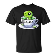 Tea Rex Dinosaur Pun Lover Tea Lover TShirt