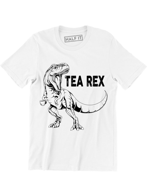 Tea Rex Funny Joke Pun Juraassic Dinosaur Drink Coffee Men's T-Shirt
