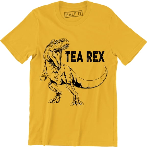 Tea Rex Funny Joke Pun Juraassic Dinosaur Drink Coffee Men's T-Shirt