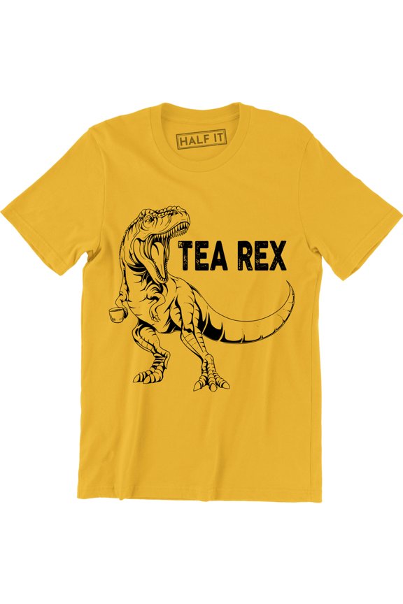 Tea Rex Funny Joke Pun Juraassic Dinosaur Drink Coffee Men's T-Shirt