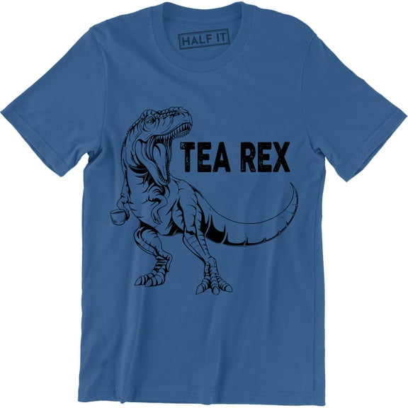 Tea Rex Funny Joke Pun Juraassic Dinosaur Drink Coffee Men's T-Shirt