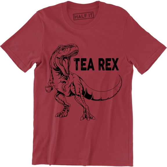 Tea Rex Funny Joke Pun Juraassic Dinosaur Drink Coffee Men's T-Shirt