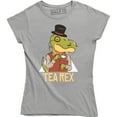 thumbnail image 1 of Tea Rex Funny Joke Pun Juraassic Dinosaur Drink Coffee Women's T-Shirt, 1 of 4