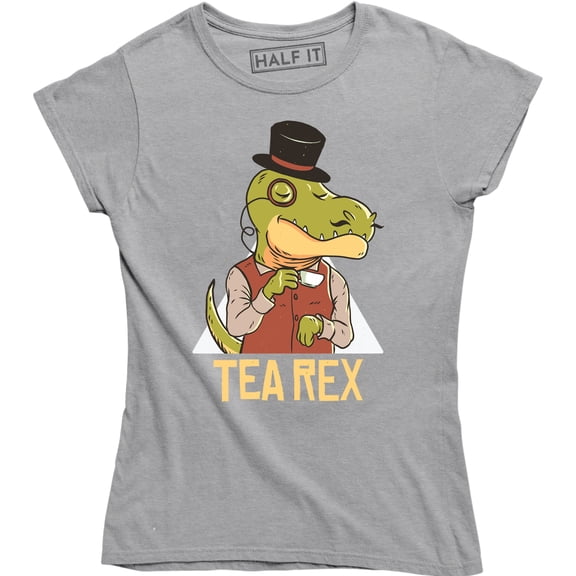 Tea Rex Funny Joke Pun Juraassic Dinosaur Drink Coffee Women's T-Shirt