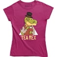 thumbnail image 1 of Tea Rex Funny Joke Pun Juraassic Dinosaur Drink Coffee Women's T-Shirt, 1 of 4