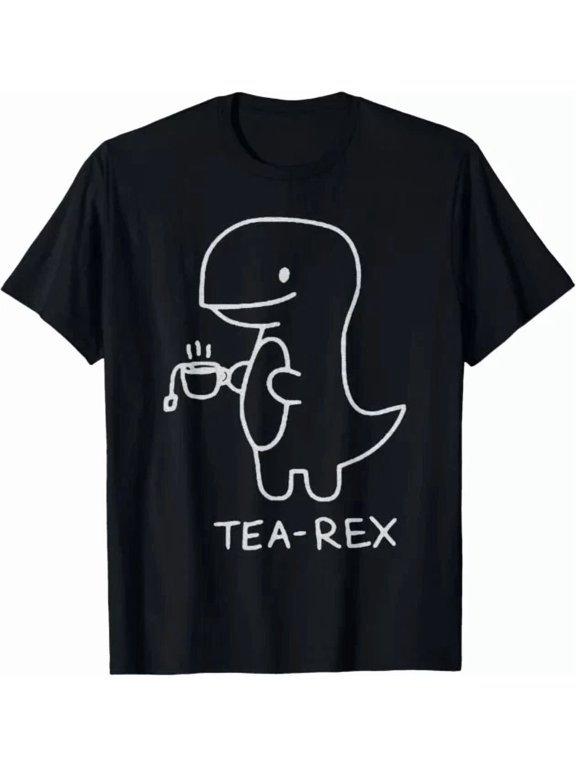 Tea Rex Funny Tee For Tea Drinkers And Dinosaur Lovers Shirt