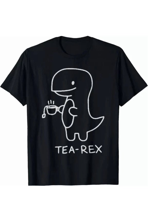 Tea Rex Funny Tee For Tea Drinkers And Dinosaur Lovers Shirt