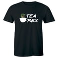 Tea Rex Men's Short Sleeve T-Shirt Funny Dinosaur Humor Pun Shirt ...